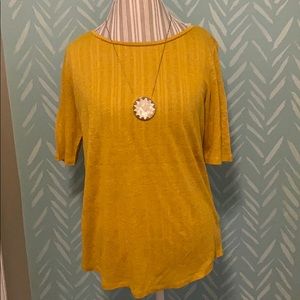 NWT Ann Taylor LOFT Linen Shirt Size M